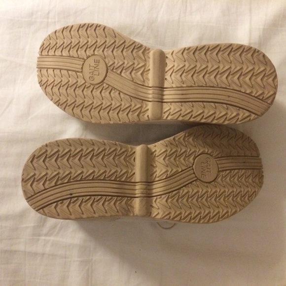 GaitLine Natur Silver Cream/Tan Suede Sneakers 7.5 - Picture 4 of 8